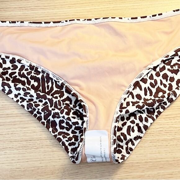 NWT J.Crew Full Coverage Bikini Bottom In Leopard Print - Picture 10 of 11